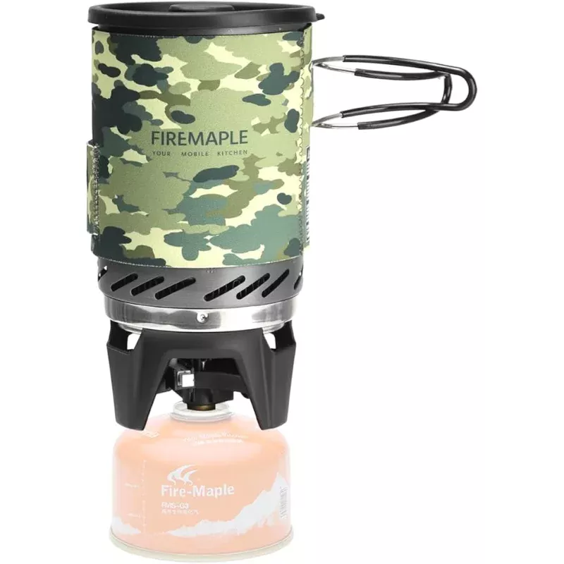 Fire-Maple Fixed Star 1 Personal Cooking System | Pot/Jet Burner Stove System with Electric Ignition | Ideal for Hiking, Camping, Backpacking, Fishing, Hunting Trips and Emergency Use