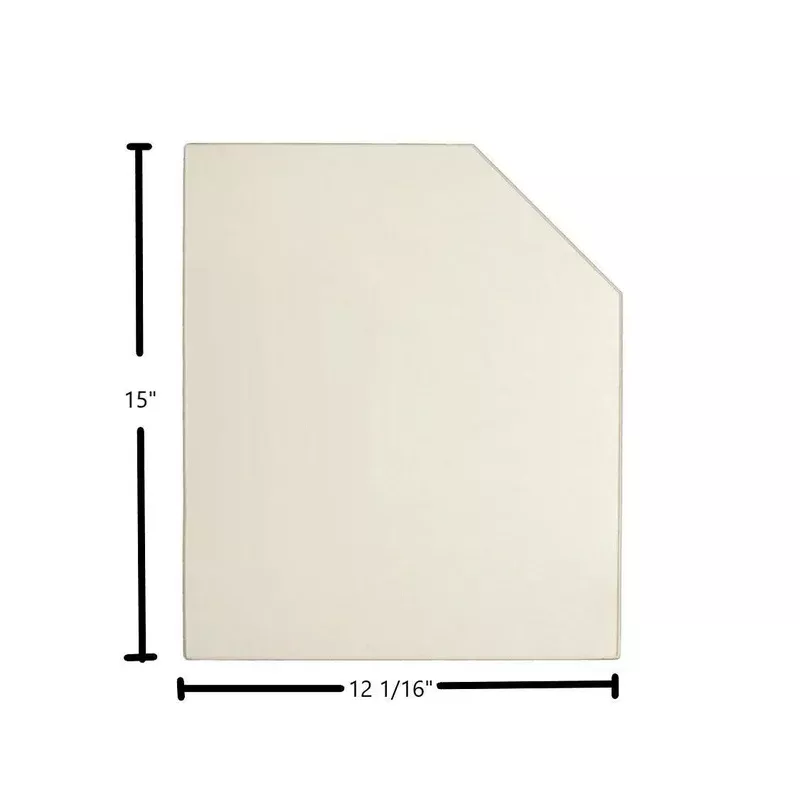 Fireplace Xtrordinair Ceramic Archtop Door Glass OEM Replacement (12 1/16″ x 15″)