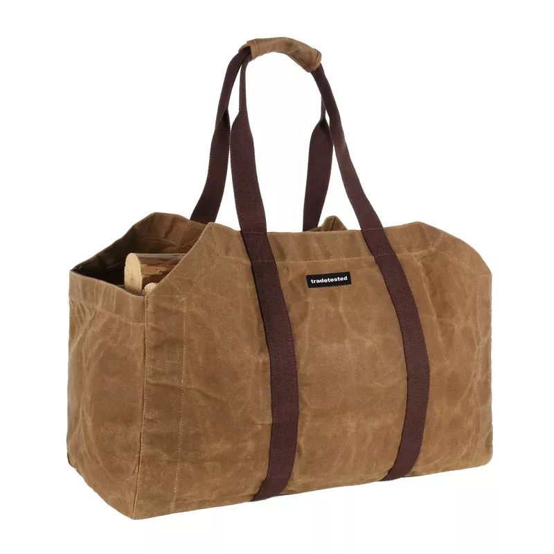 Firewood Bag Waxed Canvas