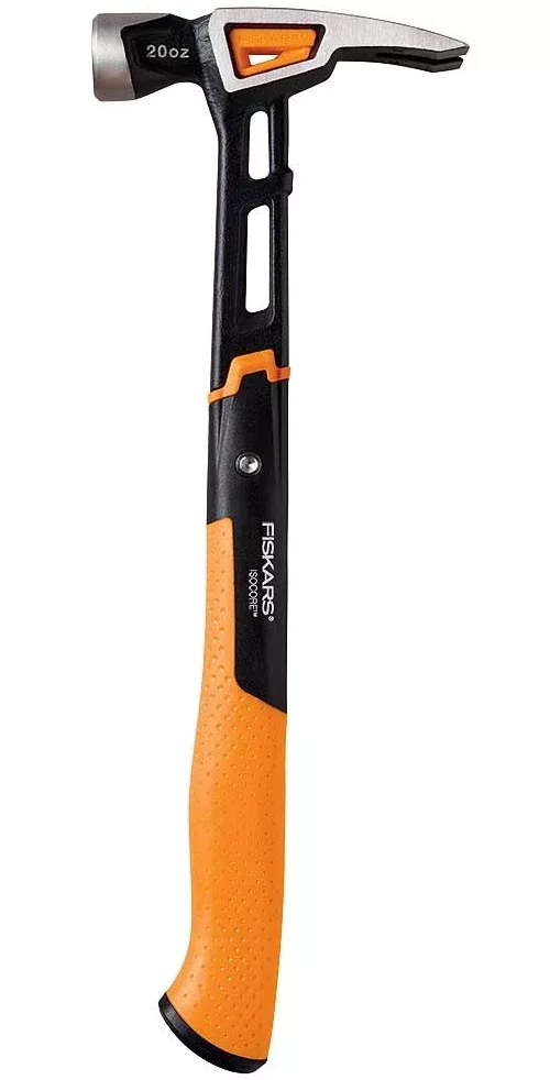 Fiskars 750230-1001 IsoCore Claw Hammer, 15.5"