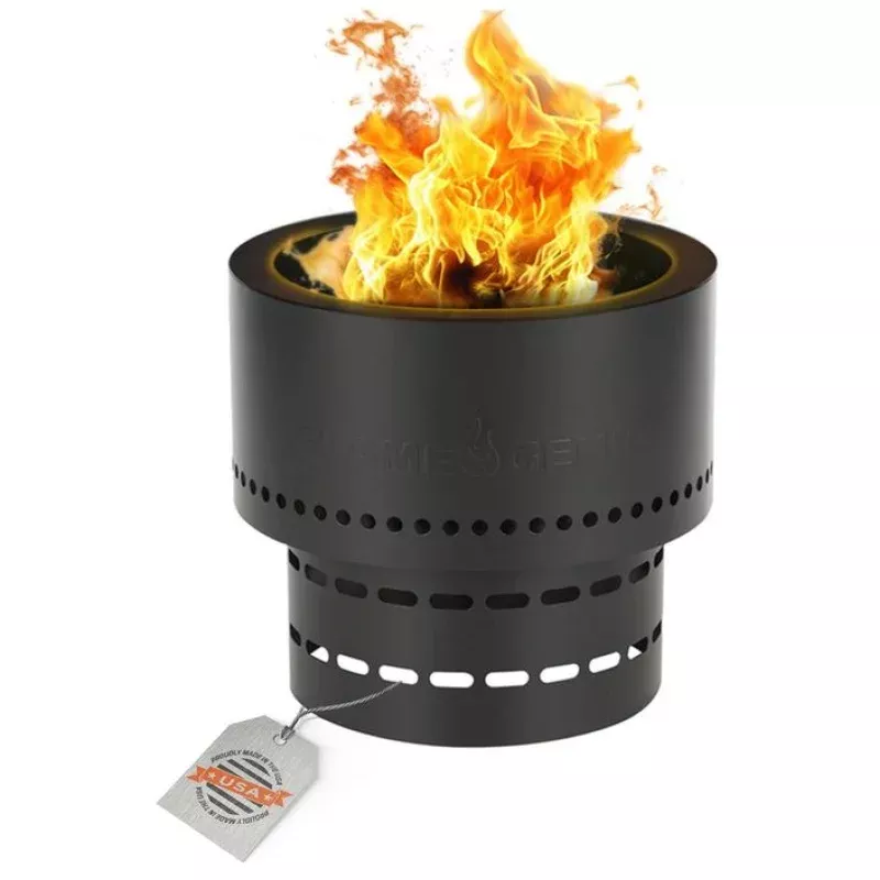 Flame Genie FG-16 13.5 Diameter Portable Wood Pellet Fire Smokeless Firepit
