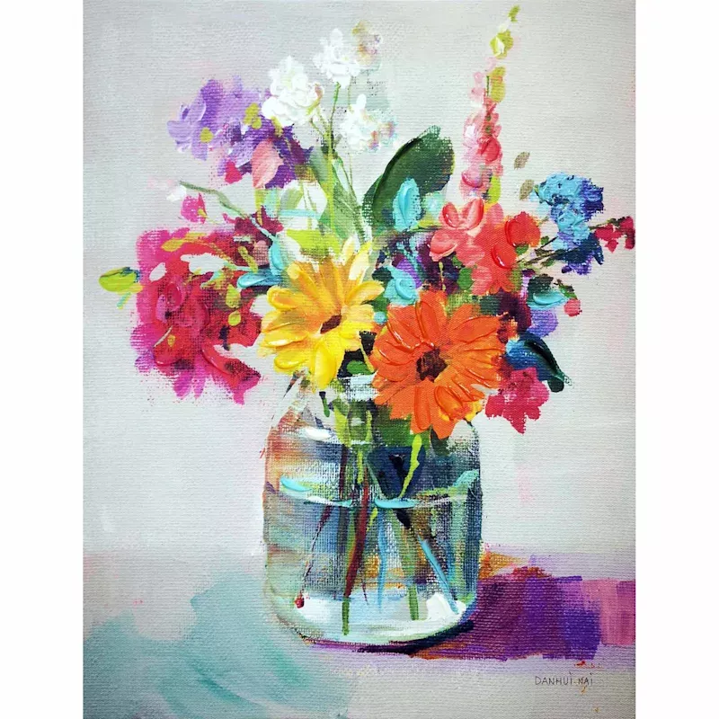 Floral Canvas Wall Art, 12x16