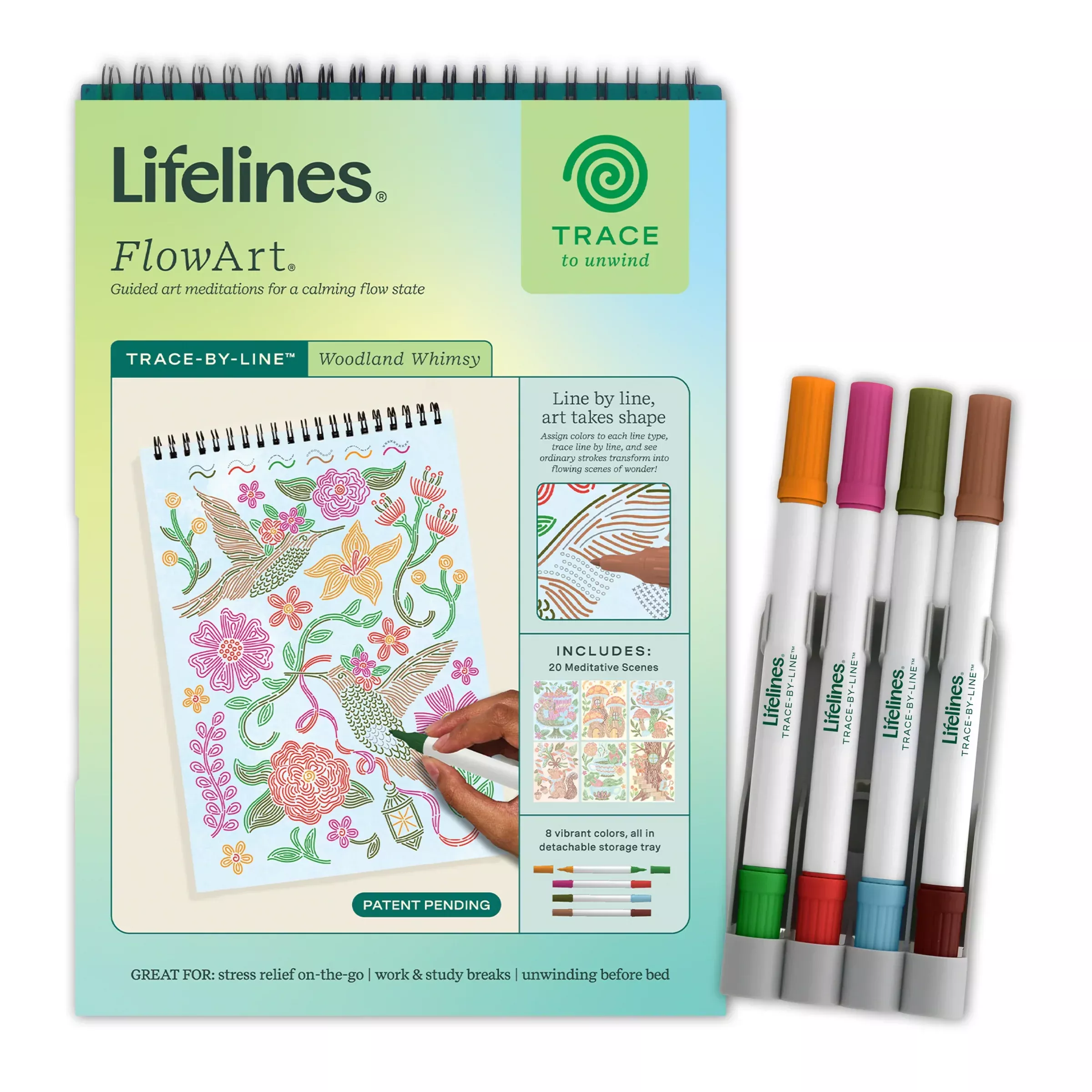FlowArt - Trace by Line, Woodland Whimsy
