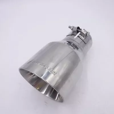 Flowmaster Chrome Angle Cut Exhaust Tip, Stainless, 7″ OAL, 2.5″ In, 4″ Out