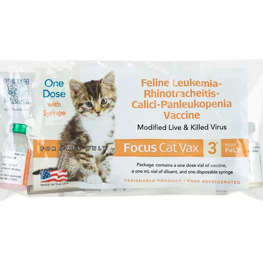 Focus Cat Vax 3 PLUS FeLV - 1 Dose