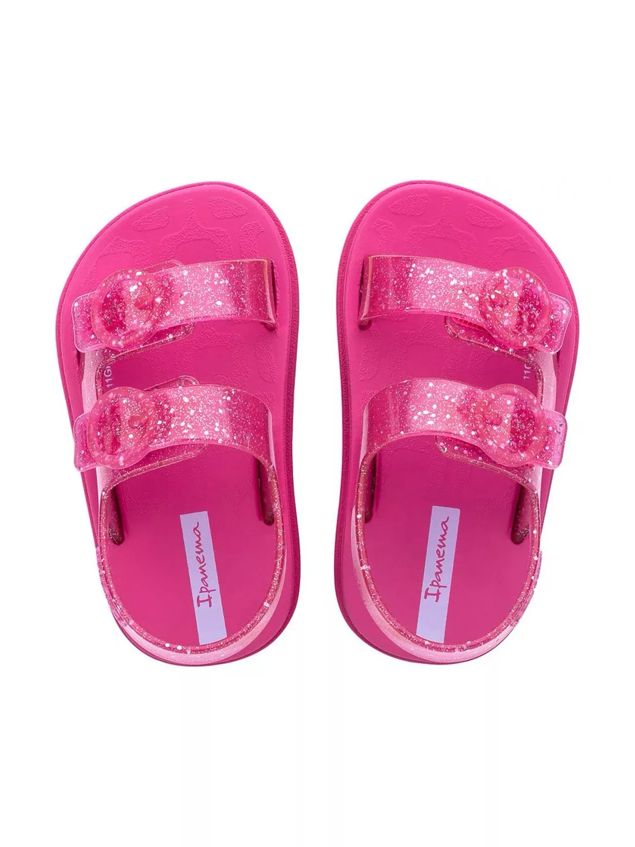 Follow Baby Sandals - Dark Pink Glitter