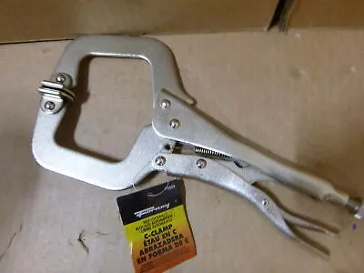 Forney 70202 Deluxe Locking C-Clamp With Jaw Paws, 10-1/2″