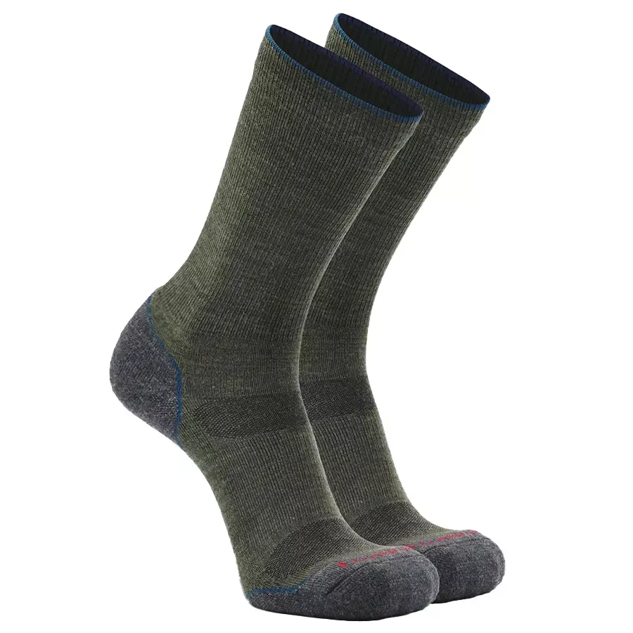 Fox River Men's Base Camp 2.0 Lightweight Crew Socks - Olive/Charcoal