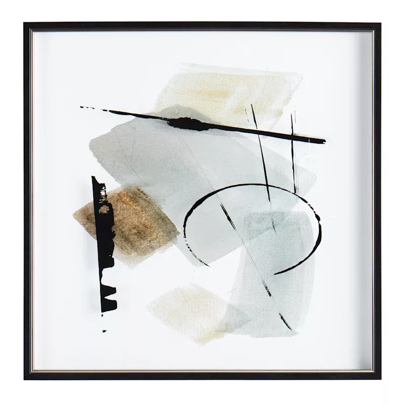 Framed Abstract Canvas Wall Art, 25"