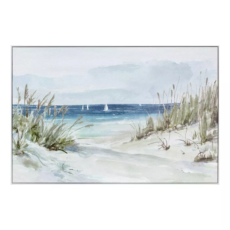 Framed Coastal Canvas Wall Art, 36x24