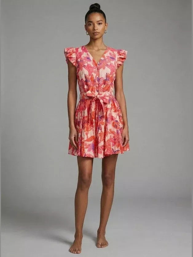 Fresco Flora Belted Dress