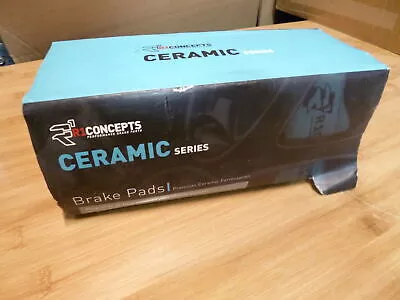 Front R1 Concepts Ceramic Series Brake Pad With Rubber Steel Rubber Shims