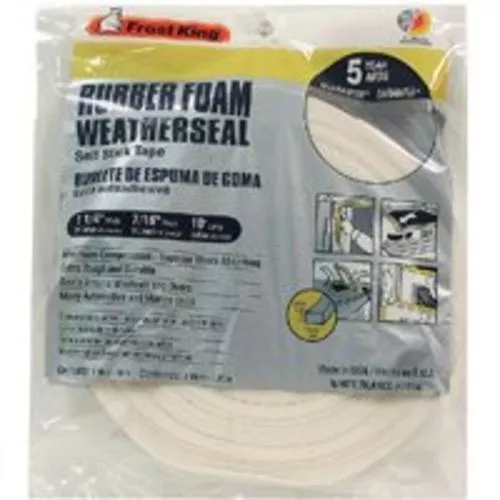 Frost King R516WH Weatherstripping Tape 1-1/4" x 7/16" x 10', White