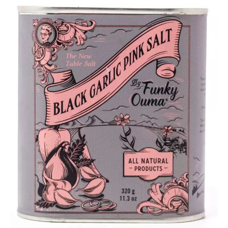 Funky Ouma – Black Garlic Pink Salt