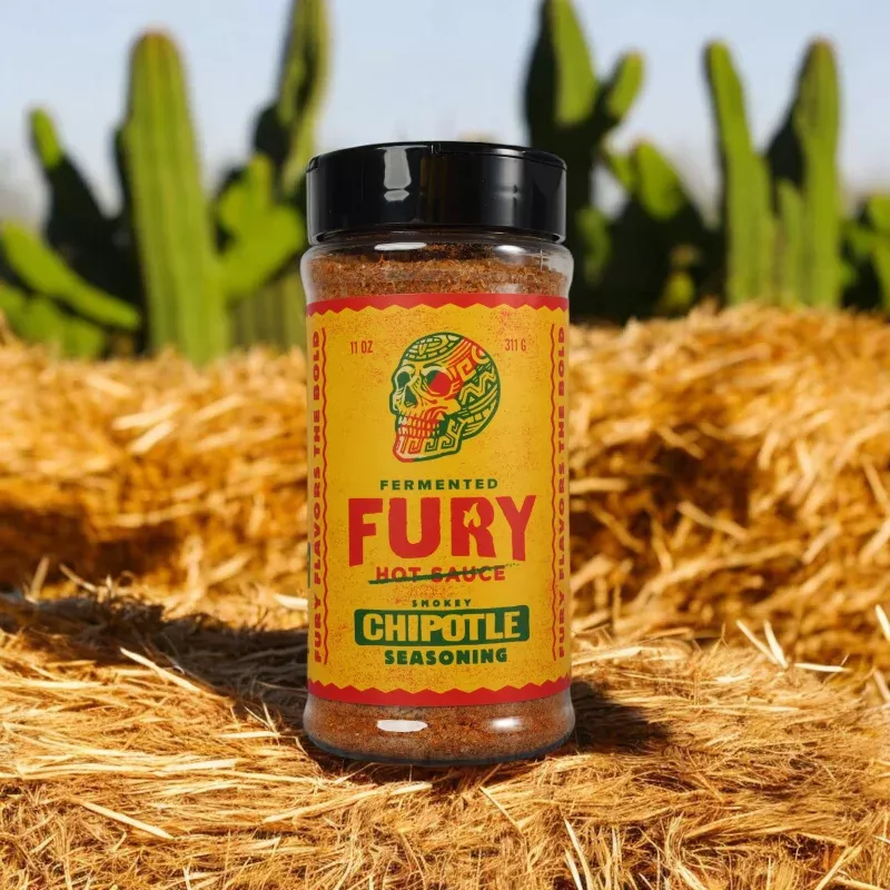 Fury Hot Sauce Smokey Chipotle BBQ Rub Seasoning
