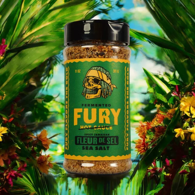 Fury Hot Sauce Spicy Fleur De Sel – Hand Harvested Sea Salt