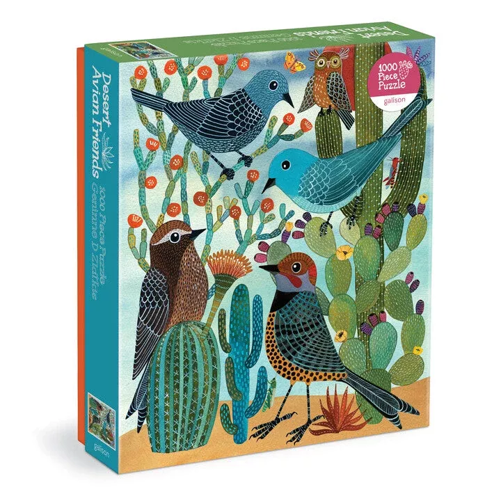 Galison - Desert Avian Friends Puzzle, 1000 Pieces