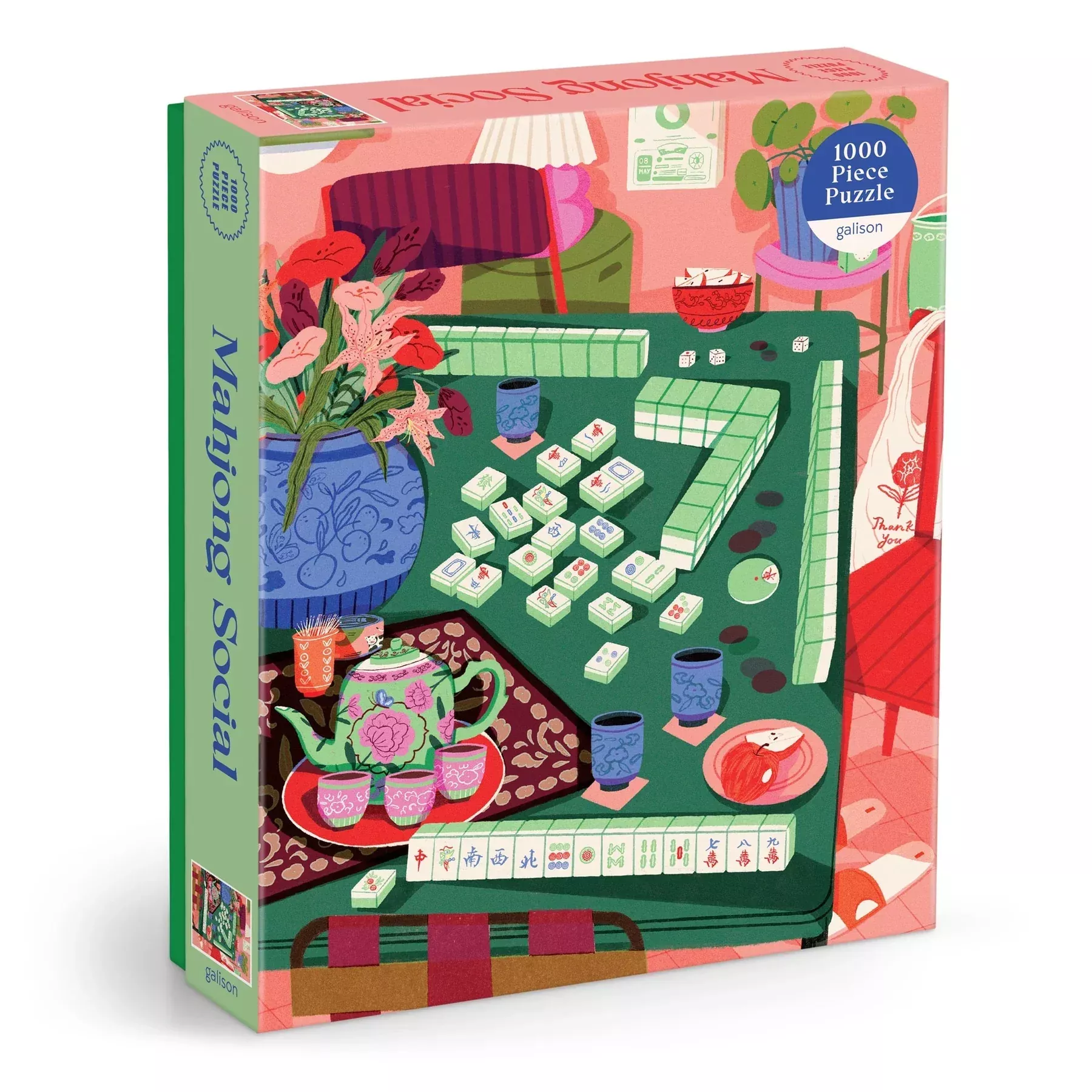 Galison - Mahjong Social Puzzle, 1000 Piece
