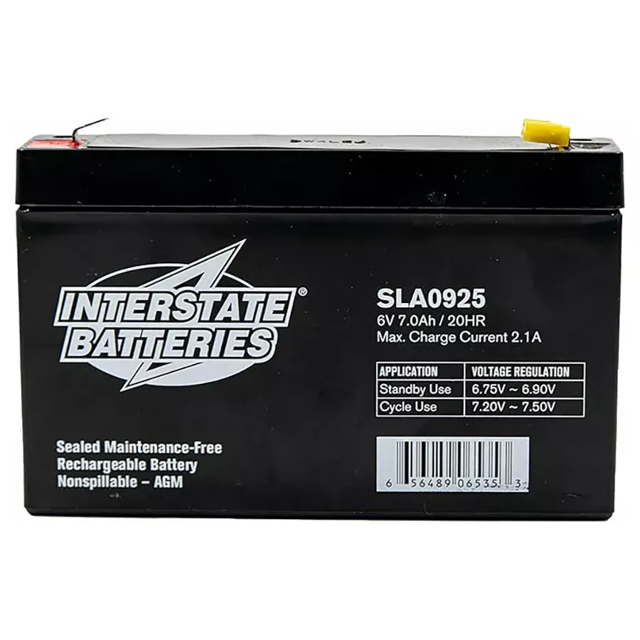 Gallagher 6V 7.0Ah Electric Fence Rechargeable Battery