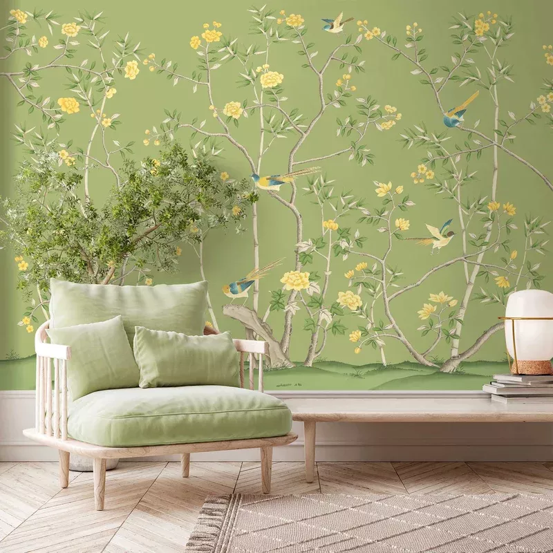 The Garden of Dreams – Chartreuse Mural
