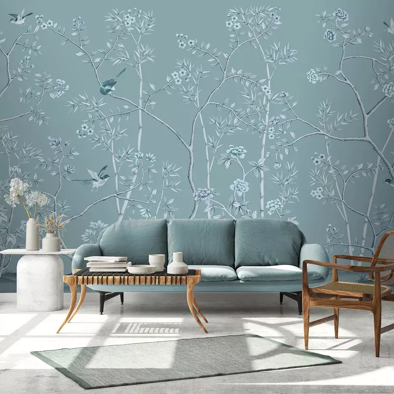 The Garden of Dreams – Teal Mural