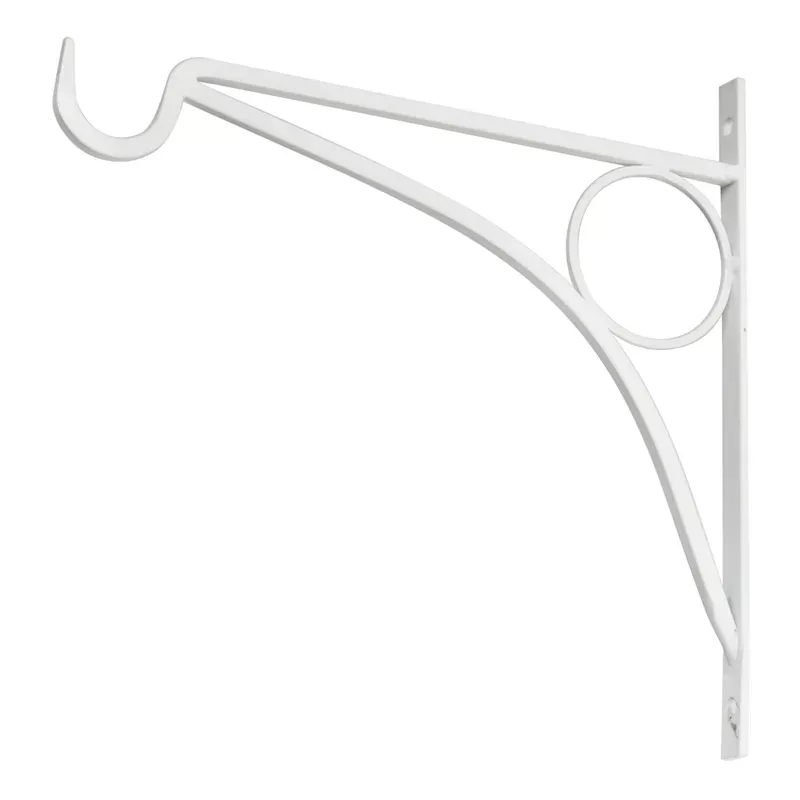 Garden Planter Hook, Satin White