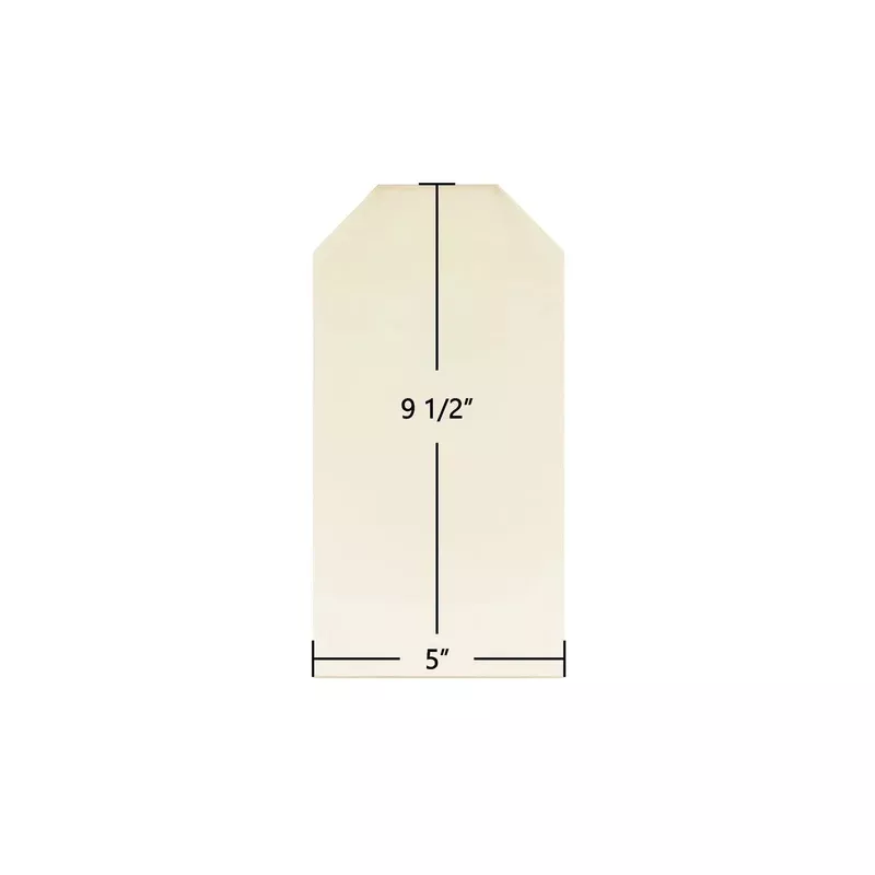 Garrison 1 Ceramic Glass Panel OEM Replacement for Double Door Arch Top (5″ x 9 1/2″) | Part #garr-mo-1