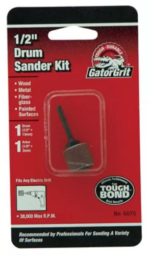 Gatorgrit 6070 Drum Sander Kit 1/2"x1/2", 1/4" Shank