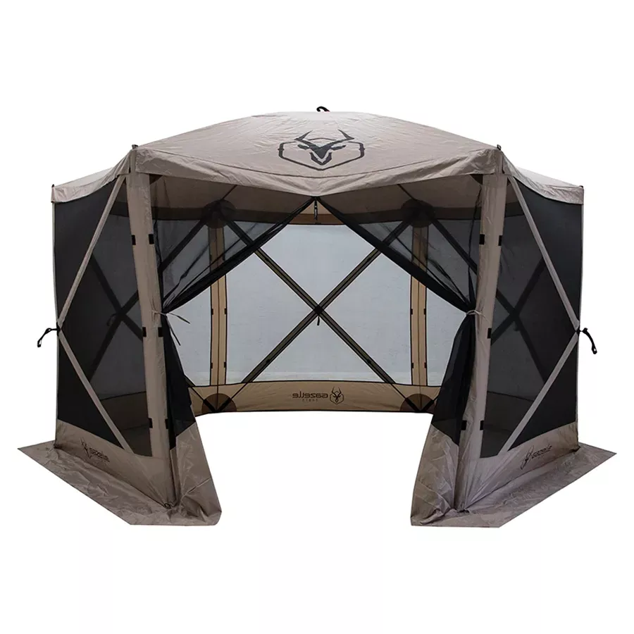 Gazelle G6 6-Sided Portable Pop Up Gazebo - Desert Sand