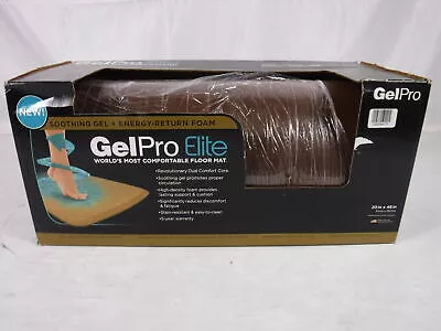 GelPro Elite Anti-Fatigue Kitchen Runner Comfort Floor Mat-20×48-Linen Truffle