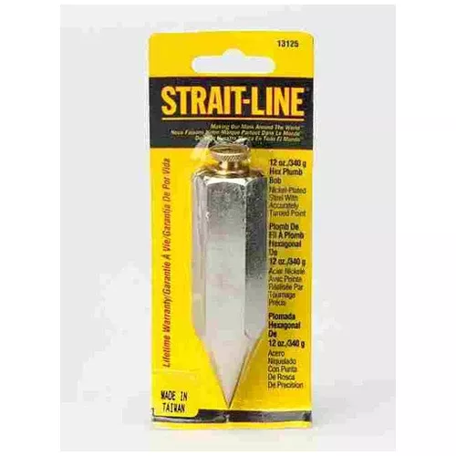 General 790-8 Hexagon Steel Plumb Bob, 8Oz