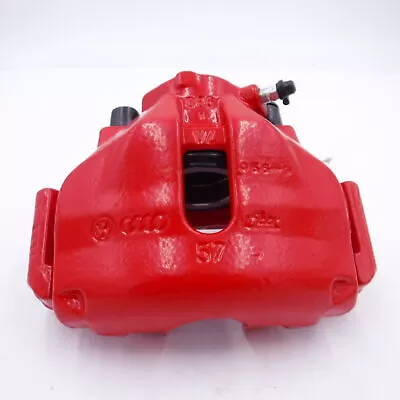 Genuine OEM 1996-2006 Audi A4 Front Right Brake Caliper & Bracket Red