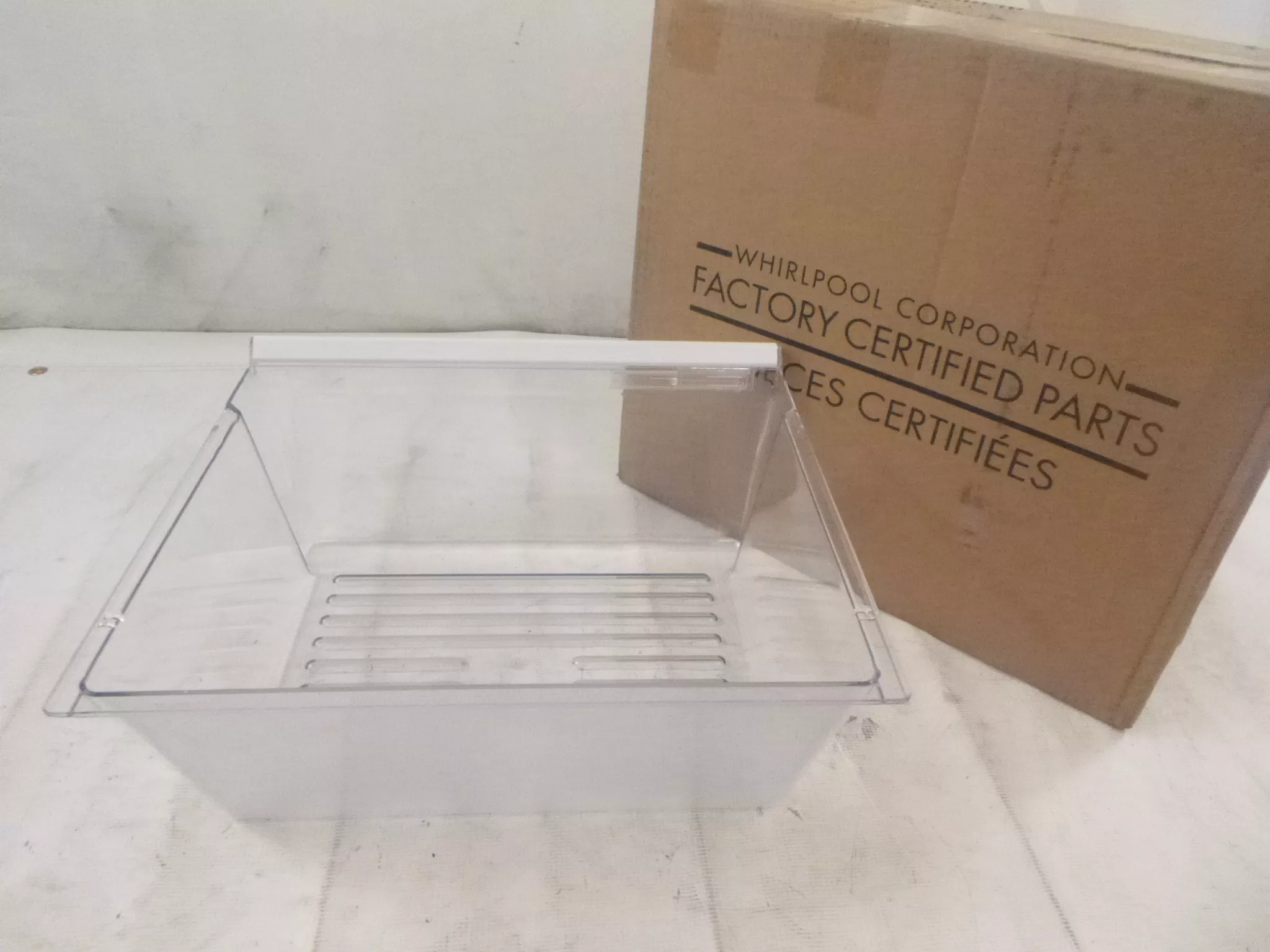 Genuine OEM Whirlpool Upper Crisper Pan 2174108-D
