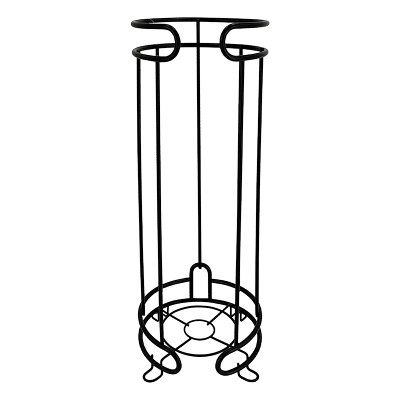 Gia Matte Black Toilet Paper Holder