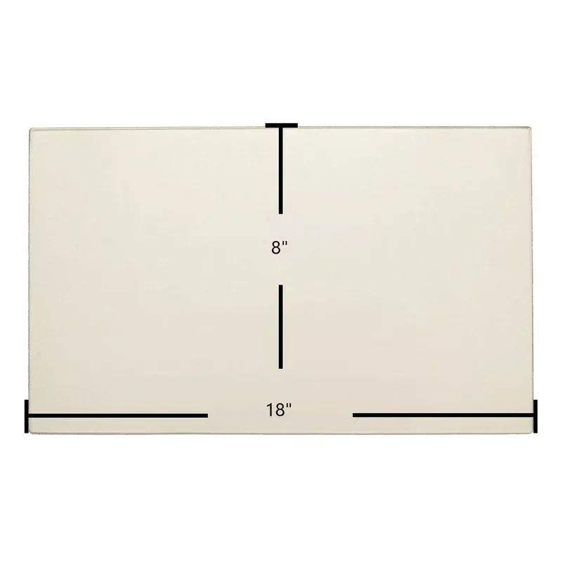 Gibraltar Ceramic Glass Panel OEM Replacement (18″ x 8″) | Part #18x8rec