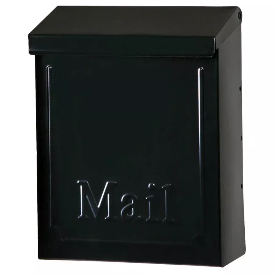 Gibraltar Mailboxes THVKB0AM Townhouse Wall Mount Mailbox, Black