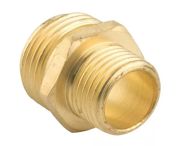 Gilmour 7MH5MP Male Garden Hose Adapter, Brass, 3/4" x 1/2"