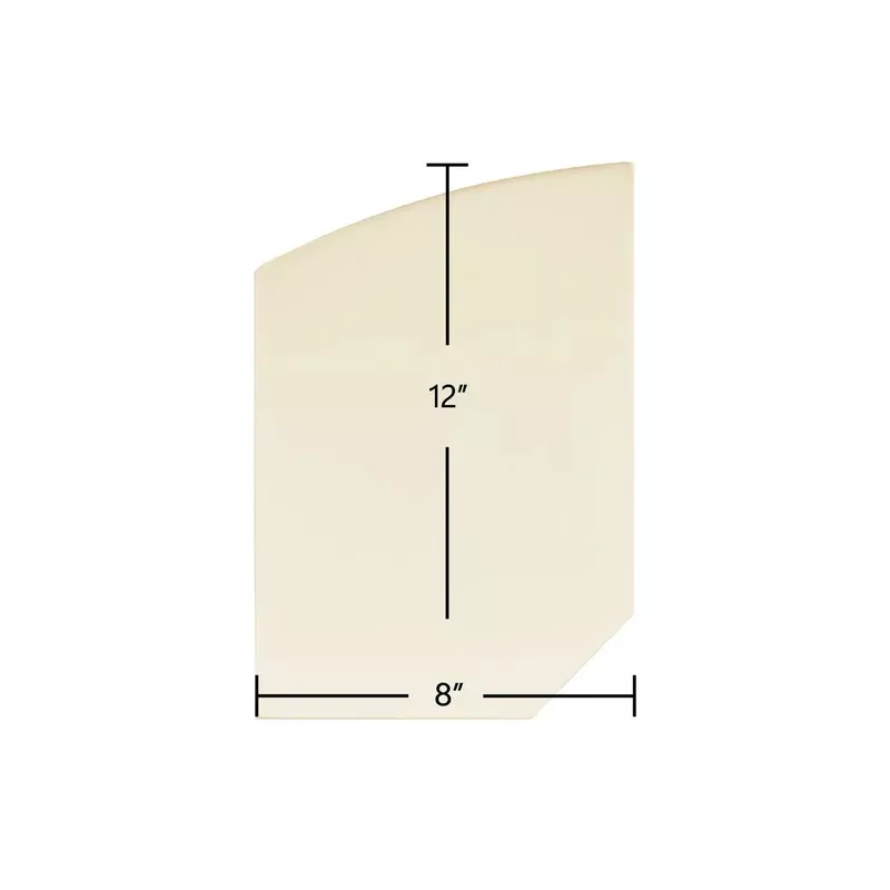 Glacier Bay Ceramic Glass Panel Double Door Archtop Replacement (12″ x 8″) | Part #7G2011DDG