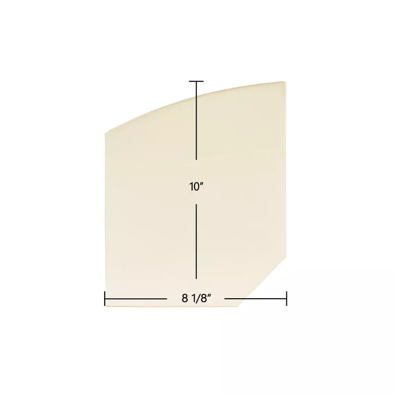Glacier Bay Ceramic Glass Panel LDD Double Door Archtop Replacement (10″ x 8 1/8″) | Part #Glacier-bay-LDD