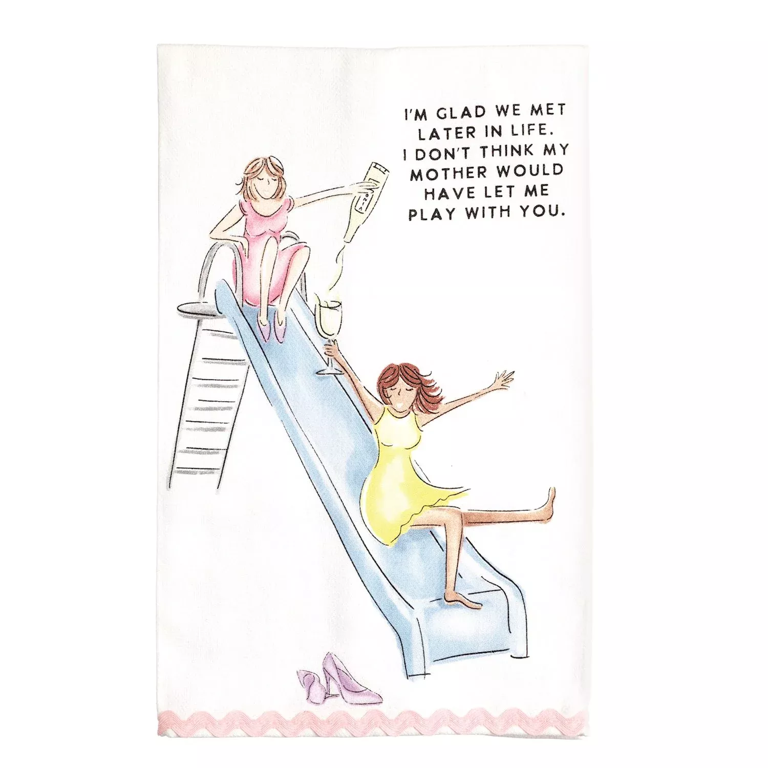 Glad we met later Hand Towel