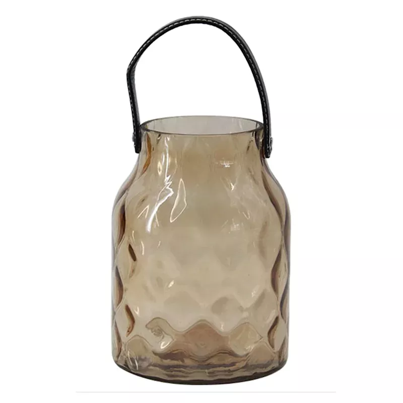 Glass Lantern with Rope Handle, 8"