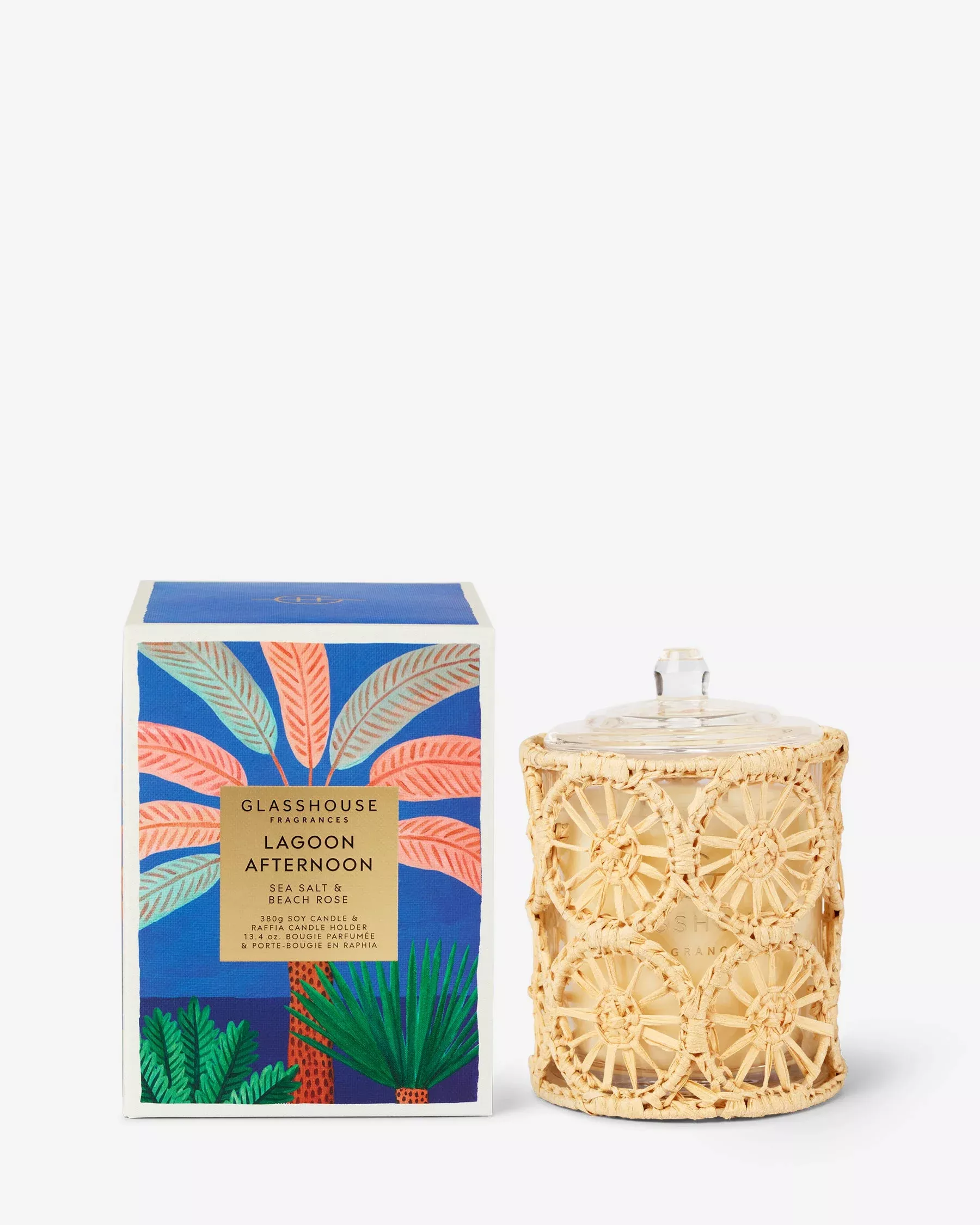 Glasshouse Fragrances - Lagoon Afternoon Triple Scented Candle
