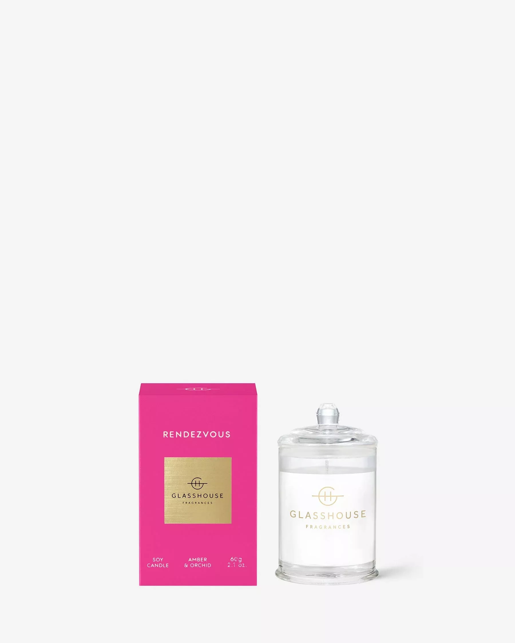 Glasshouse Fragrances - Rendezvous Triple Scented Small Candle
