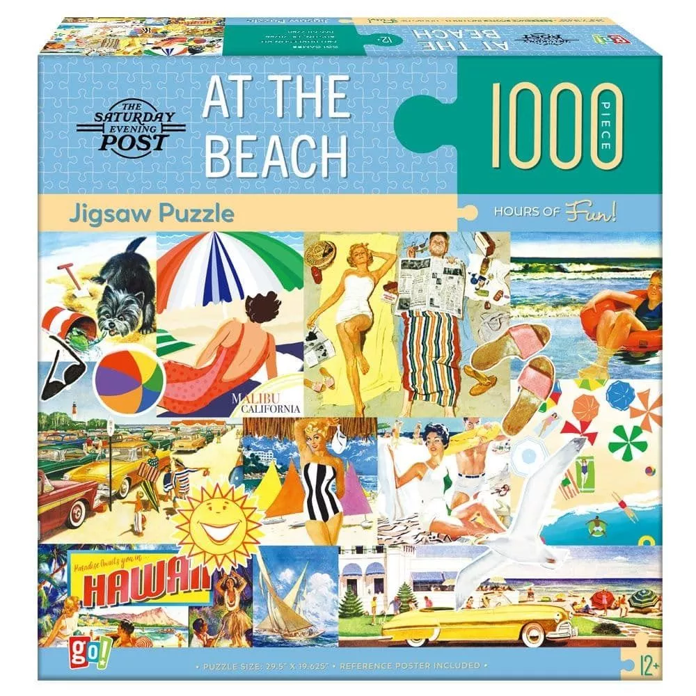 Go! Games - At The Beach Puzzle, 1000 Pieces