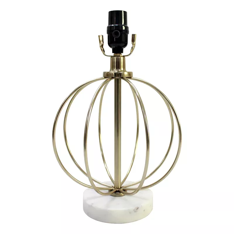 Gold Marbled Accent Lamp Base, 13"