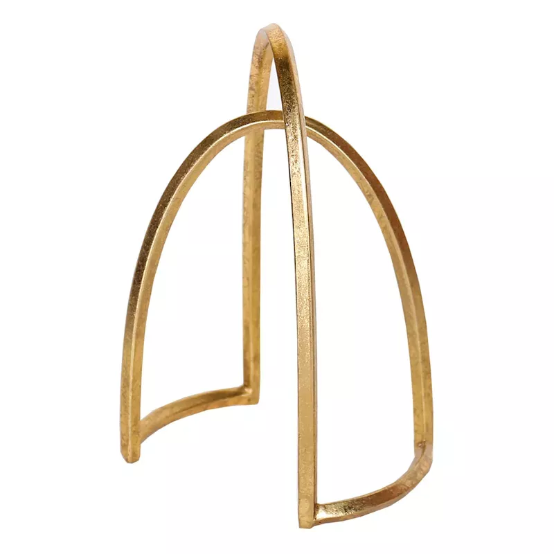 Gold Metal Abstract Table Decor, 11"