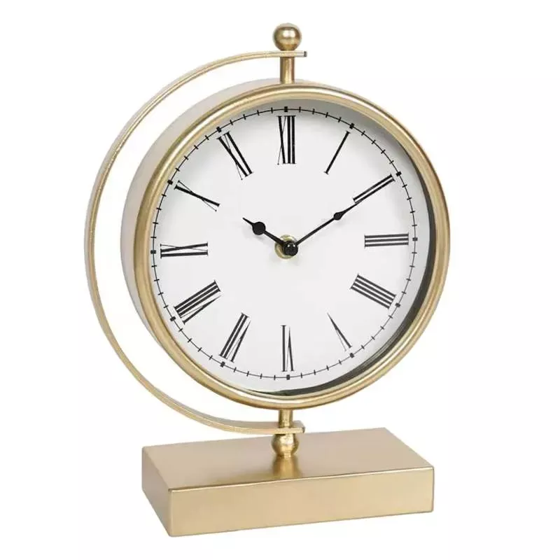 Gold Metal Clock, 18"
