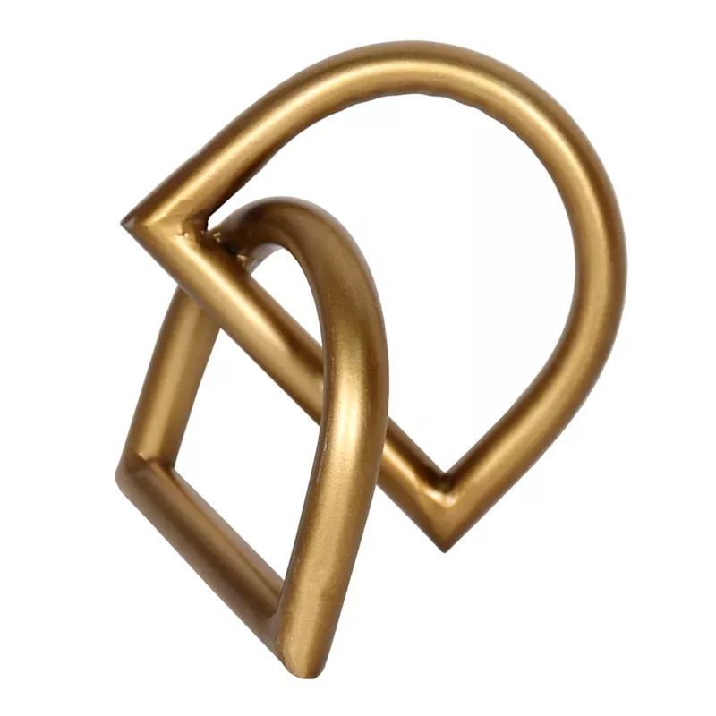 Gold Metal Figurine, 5"