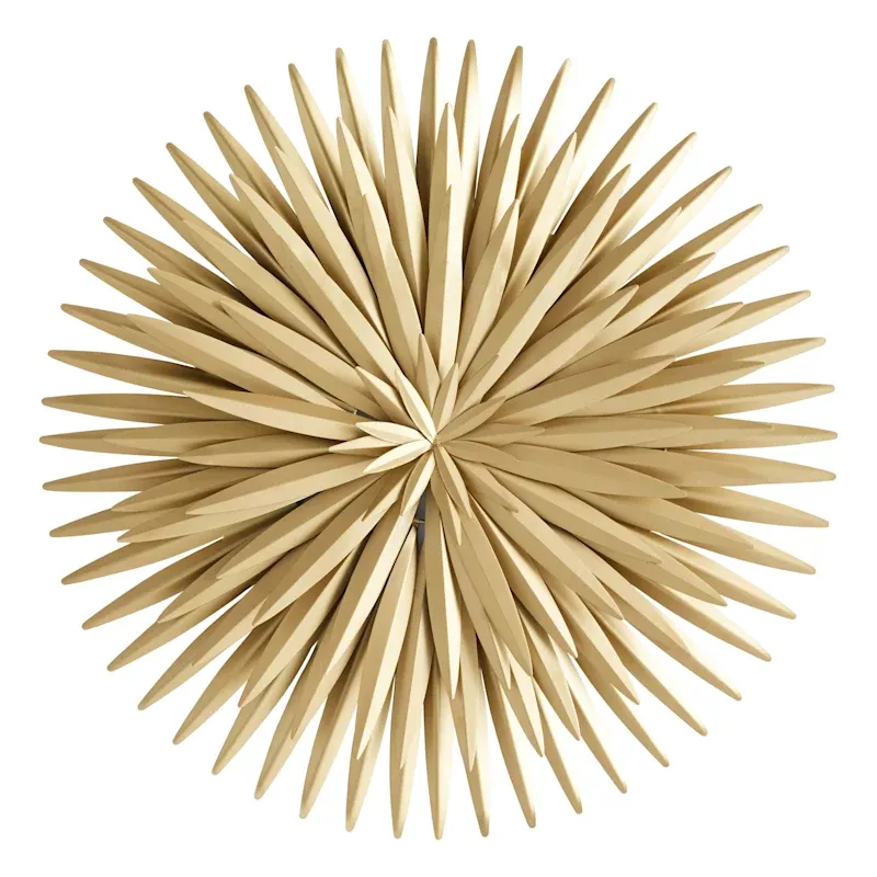 Gold Metal Starburst Wall Decor, 25"