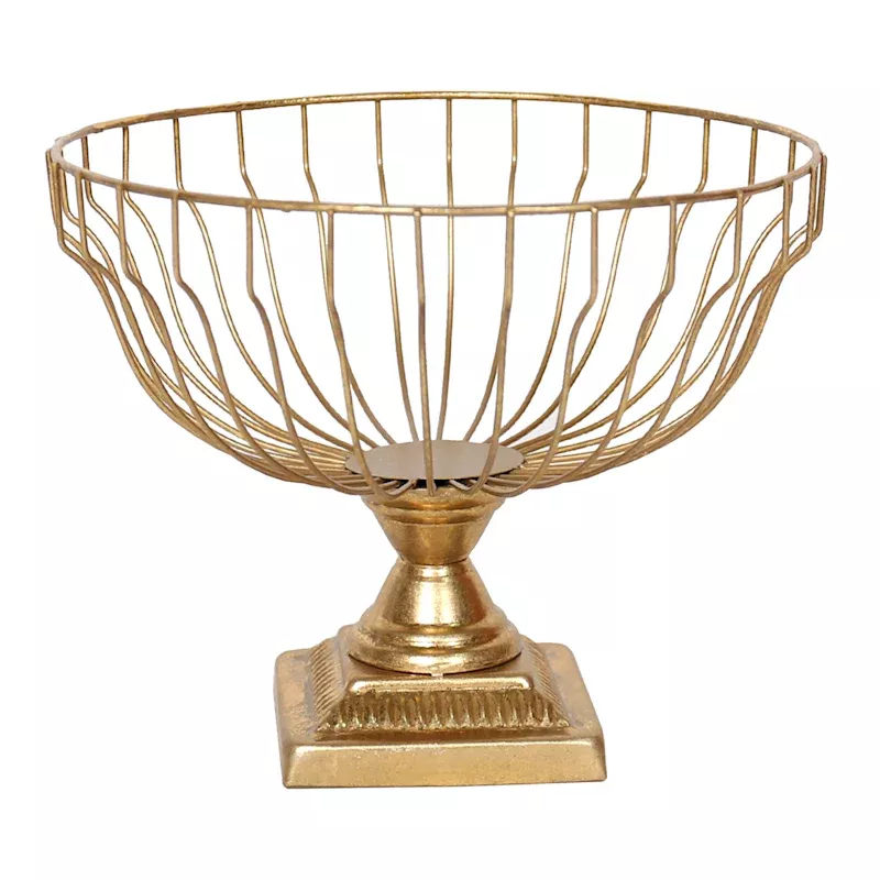 Gold Wired Bowl, 9"